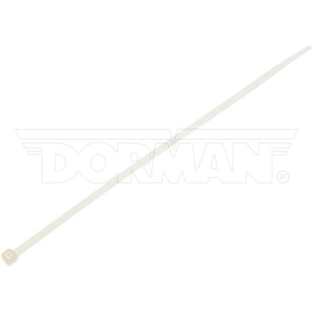 Motormite Cable Tie, 8 in L, Clear, Nylon, 40 lb Strength 83742